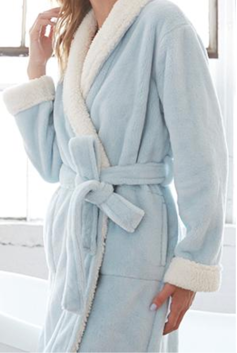 Pure Fiber Keila Sherpa Fleece Women's Robe