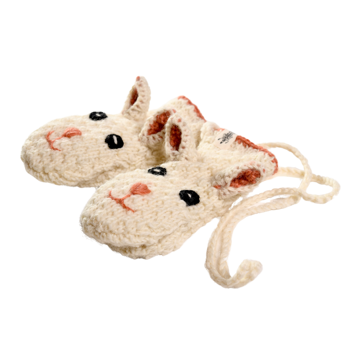 Nirvanna Designs Bunny Hand-Crochet Wool Mittens