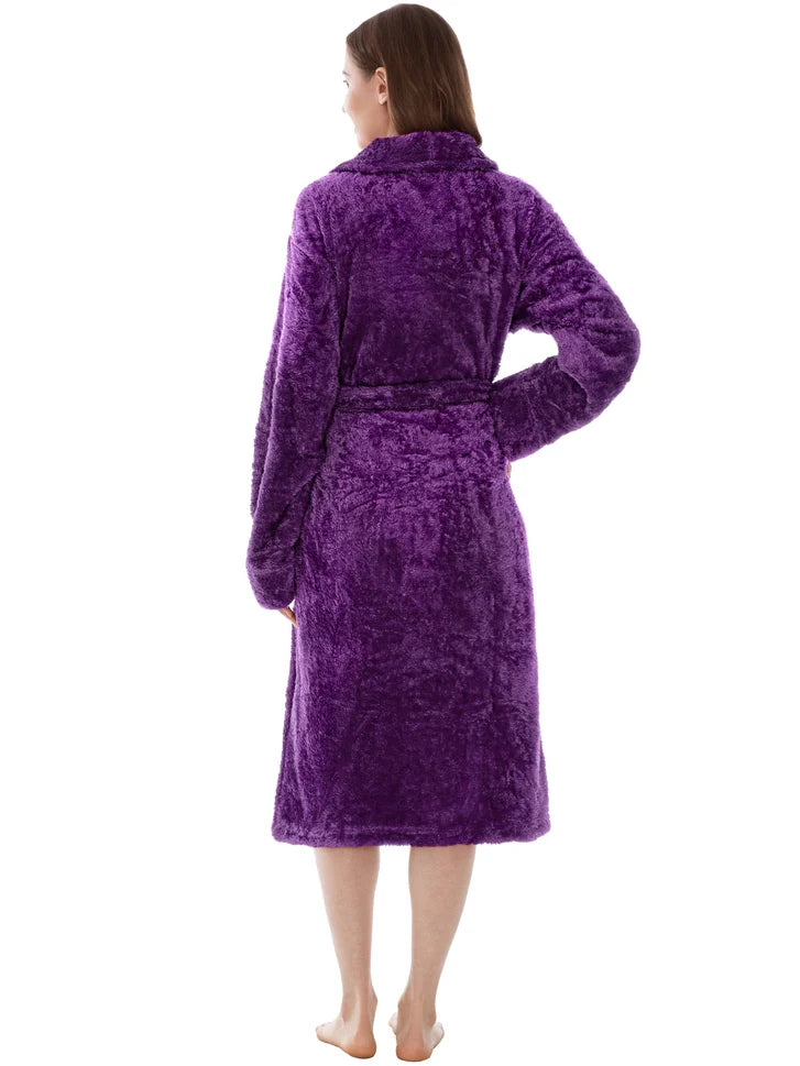 Pavilia Sherpa Fleece Women's Robe