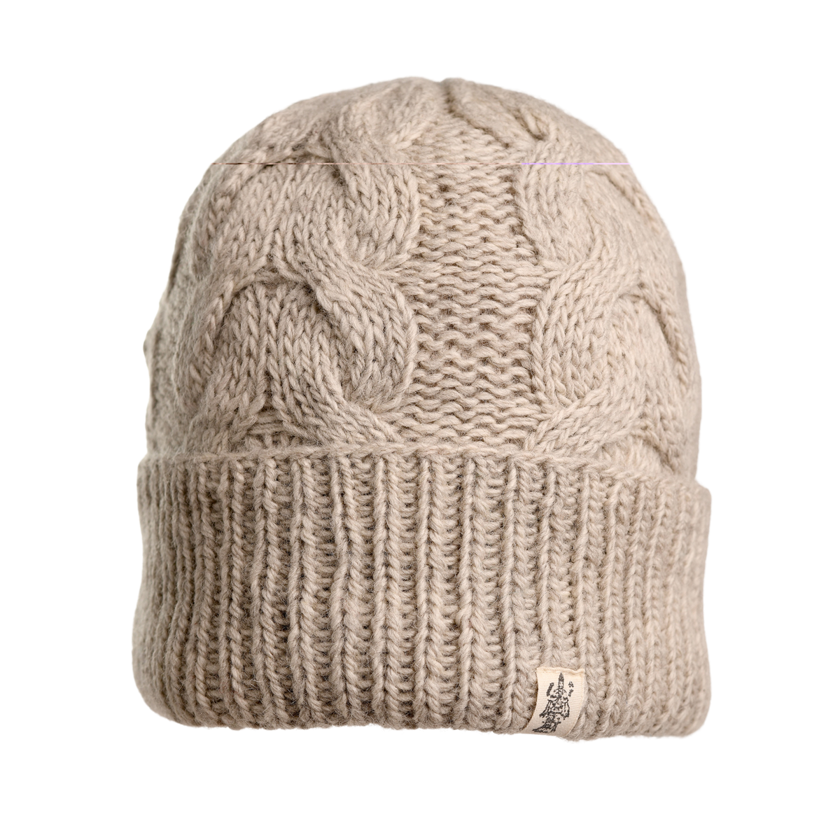 Nirvanna Designs Lenox Cable Hand-Knit Wool Beanie