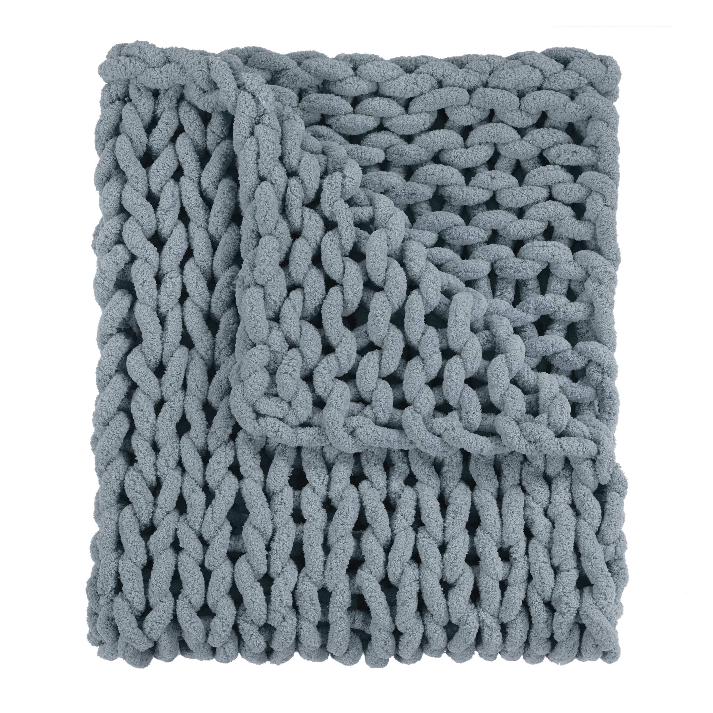Donna Sharp Chenille Chunky Knit Throw Blanket