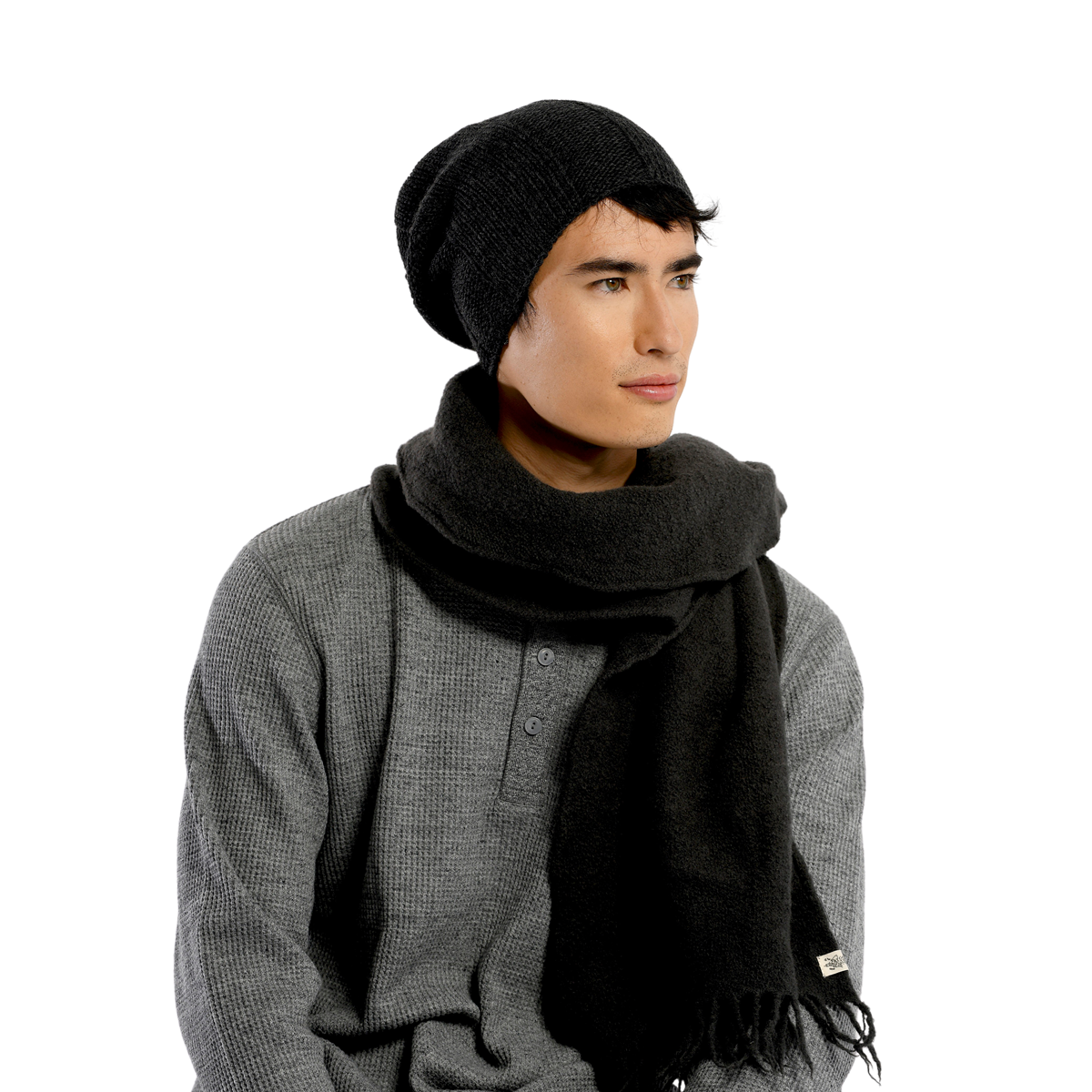 Nirvanna Designs Charles Hand-Knit Wool Slouch Beanie