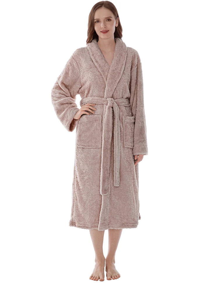 Pavilia Sherpa Fleece Women's Robe