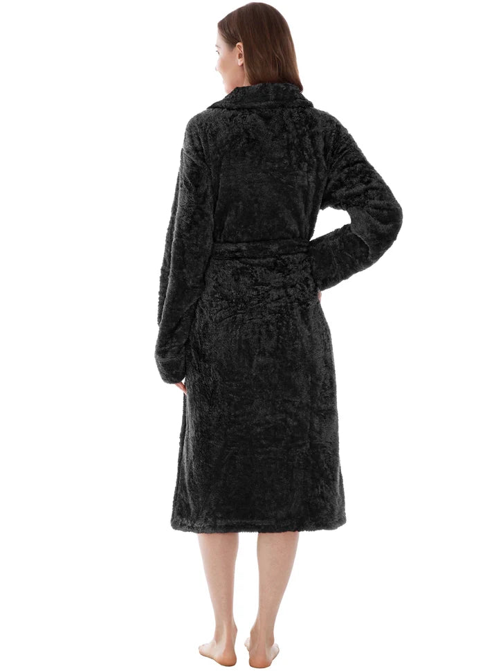 Pavilia Sherpa Fleece Women's Robe