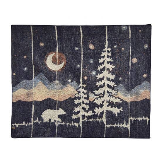 Donna Sharp Moonlit Bear Quilted Throw Blanket