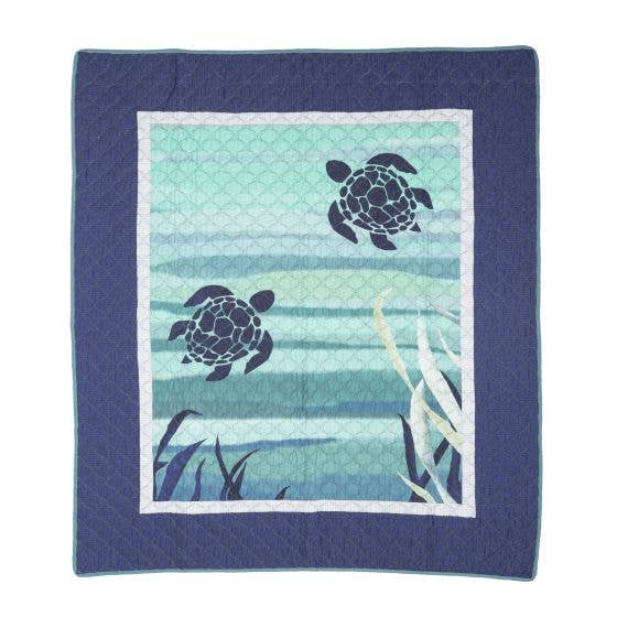 Donna Sharp Summer Surf Quilted Throw Blanket