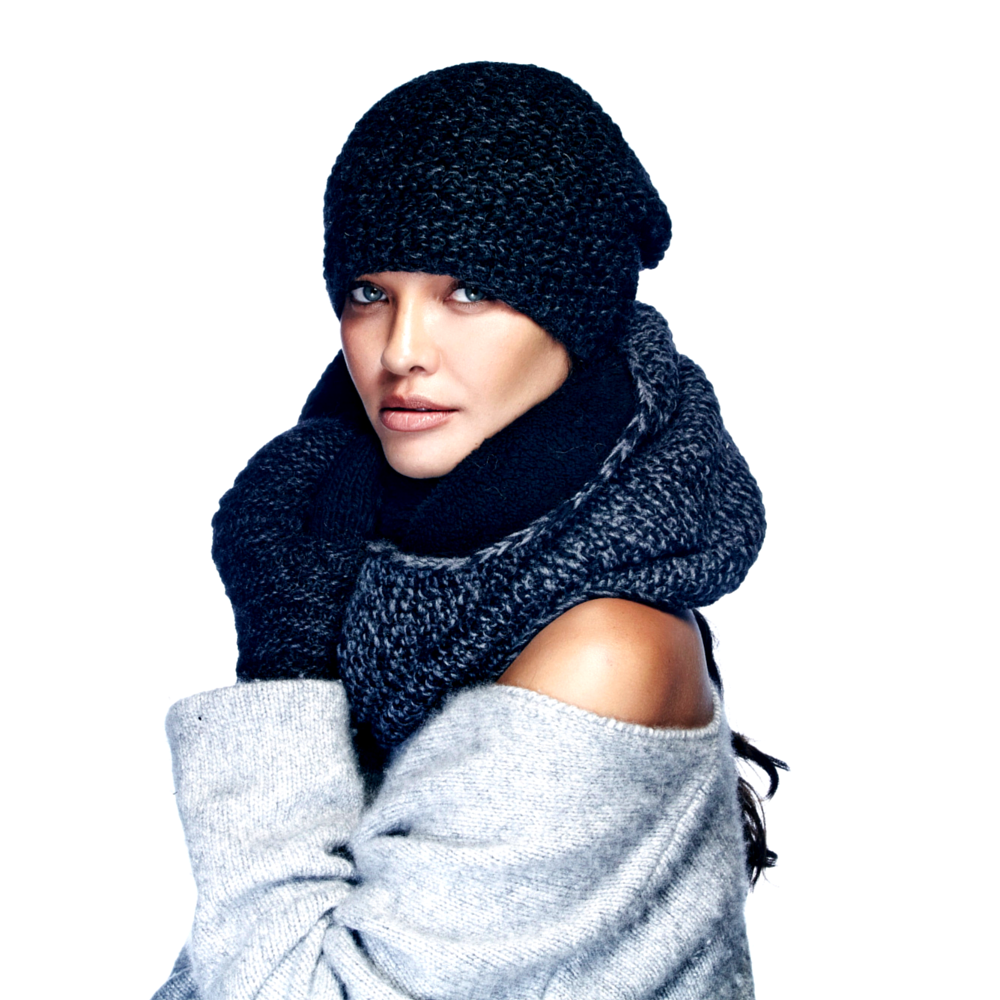 Nirvanna Designs Alpine Sherpa Lined Hand-Knit Wool Infinity Scarf