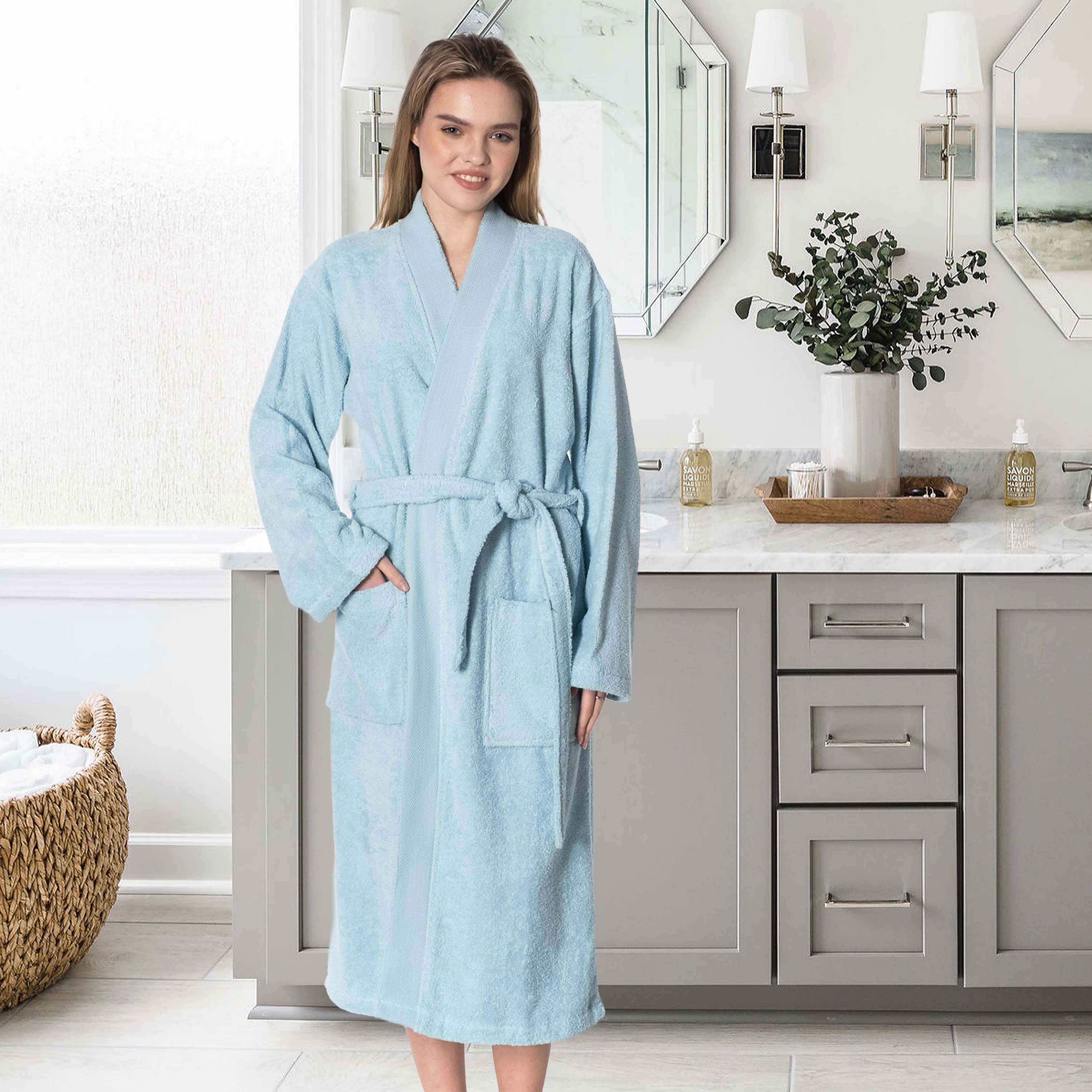 East'N Blue Kimono Cotton Unisex Turkish Bathrobe