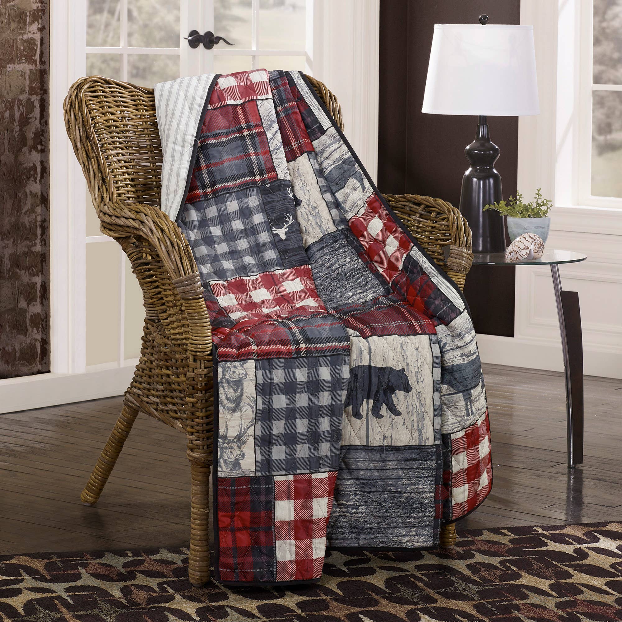 Donna Sharp Timber Quilted Throw Blanket