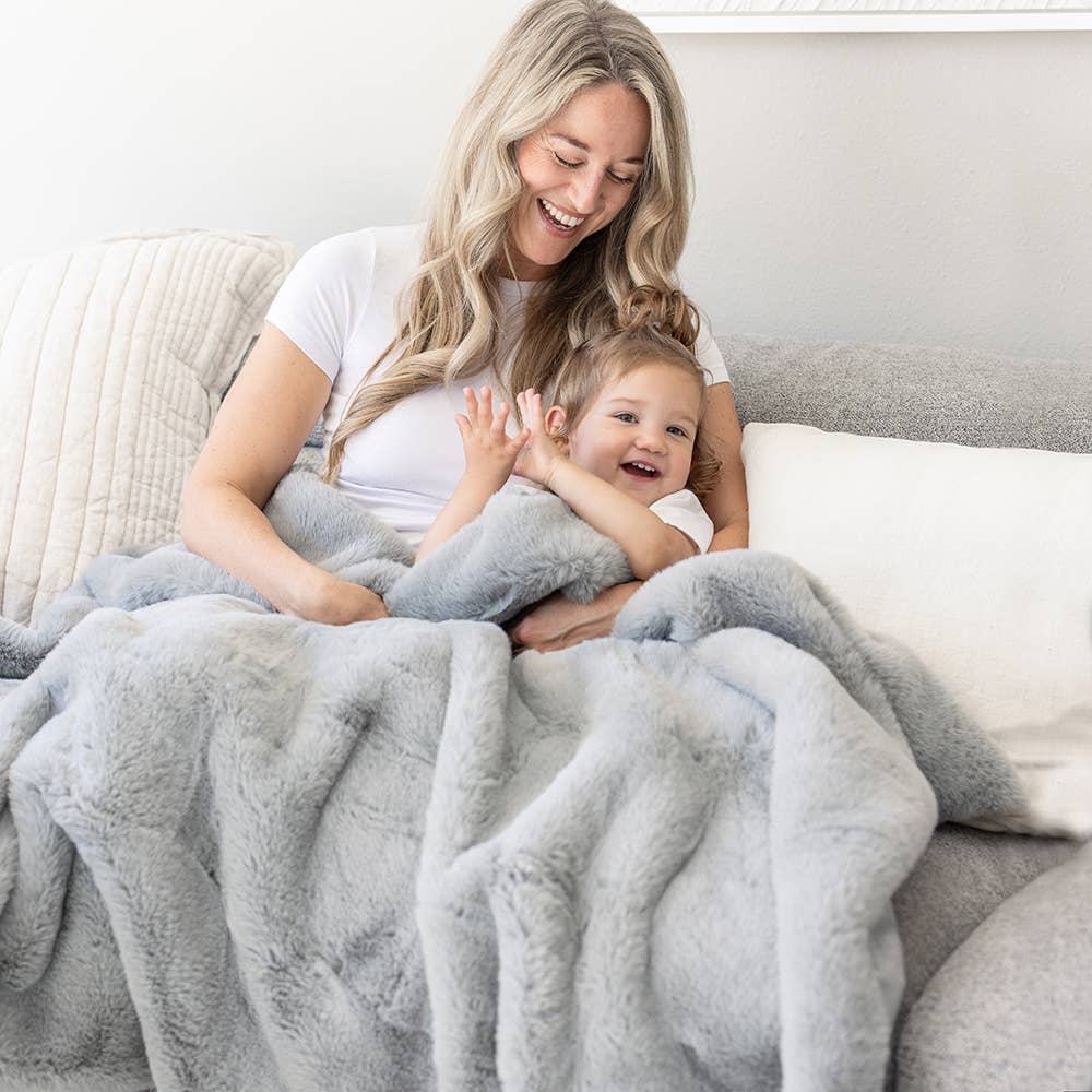 Everyday Cozy Living Ultra Plush Faux Rabbit Fur Throw Blanket