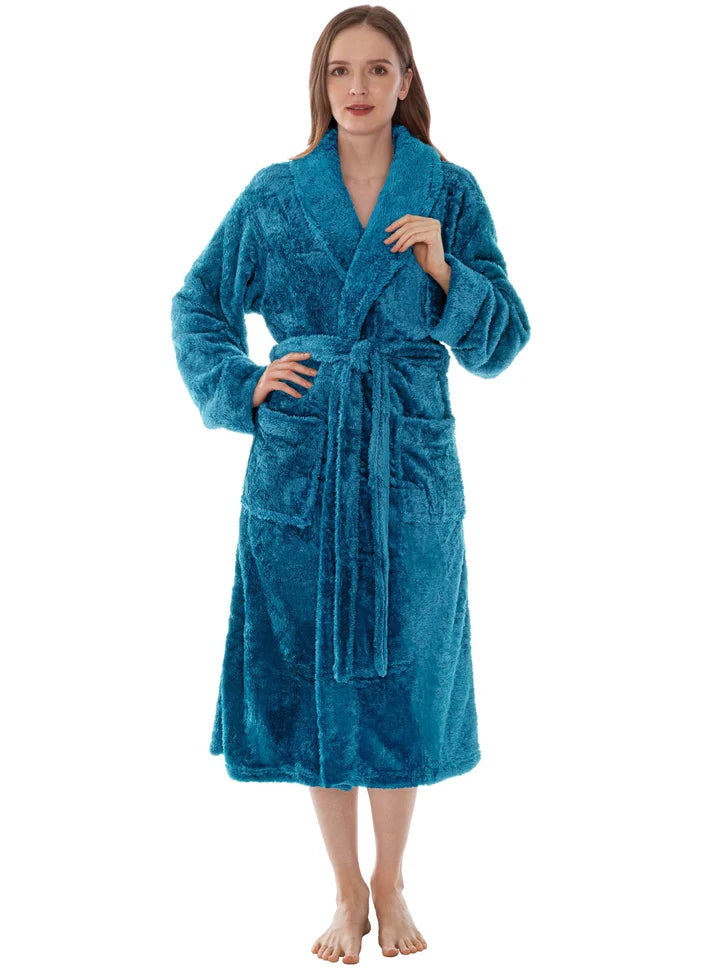 Pavilia Sherpa Fleece Women's Robe