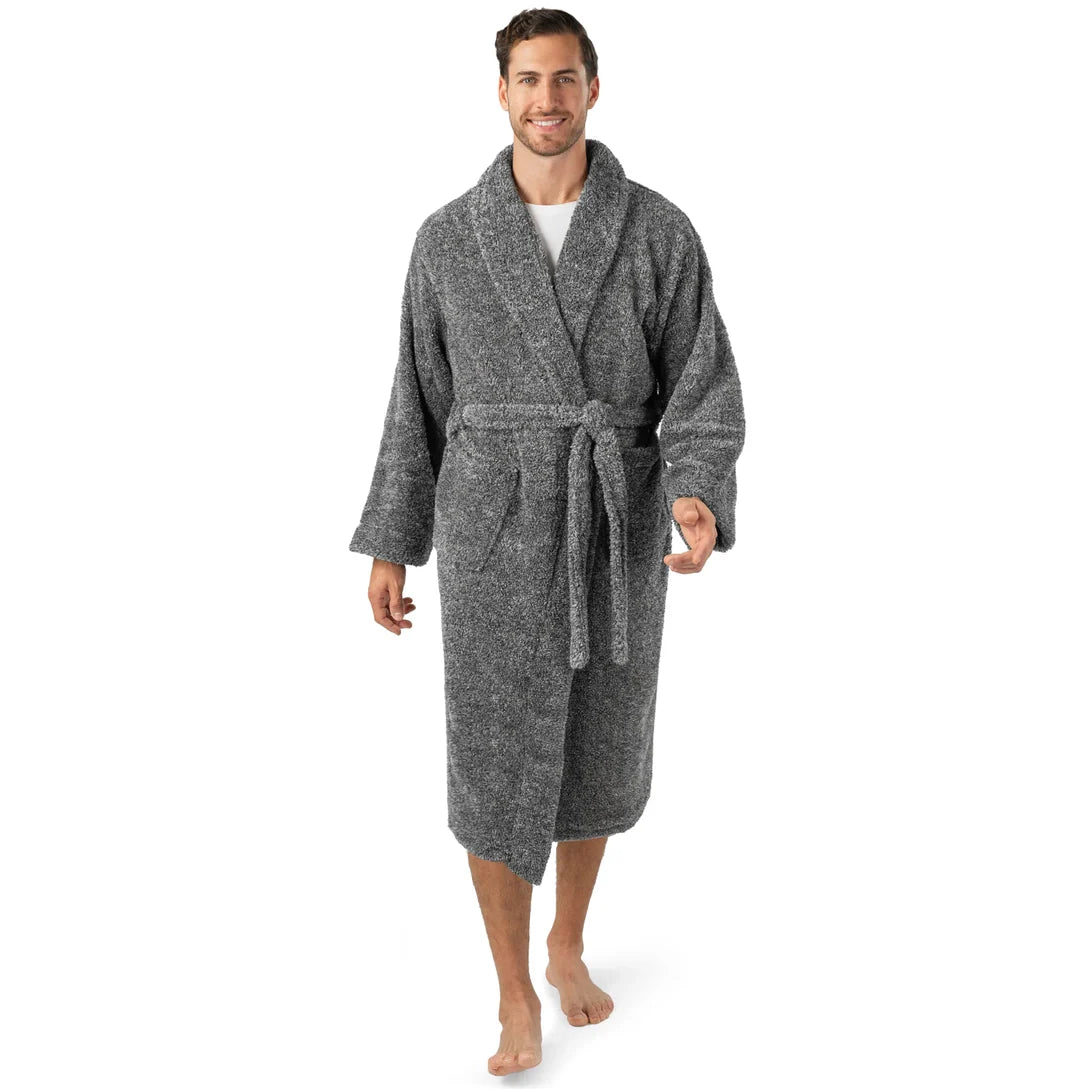Pavilia Sherpa Fleece Men's Robe
