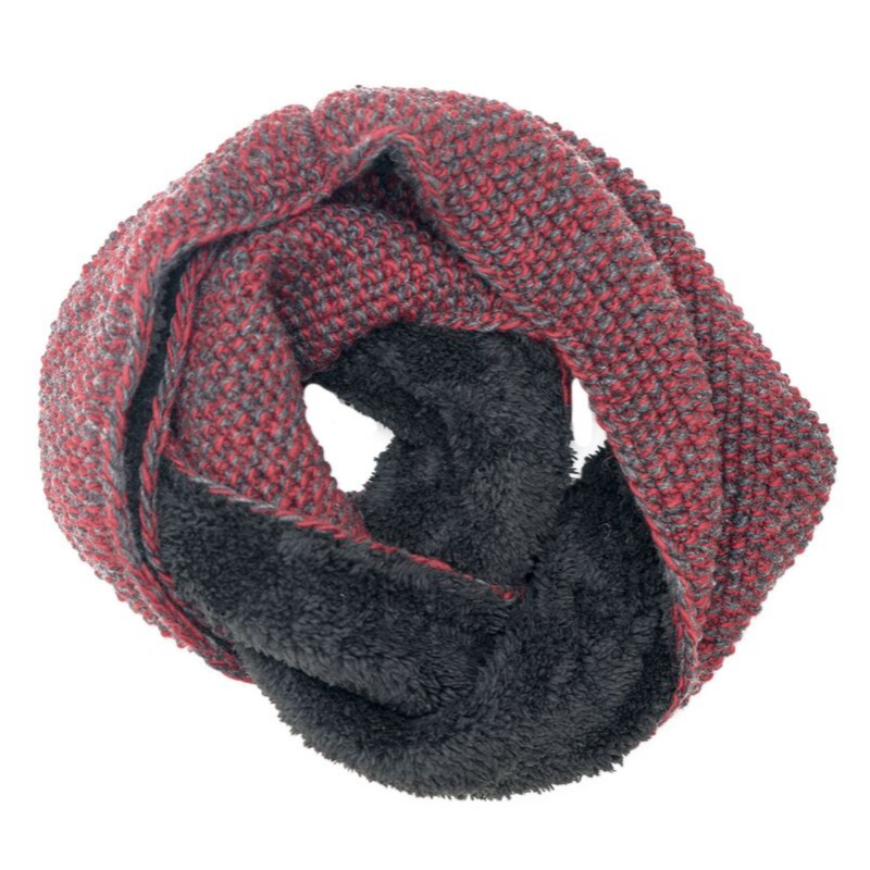 Nirvanna Designs Alpine Sherpa Lined Hand-Knit Wool Infinity Scarf