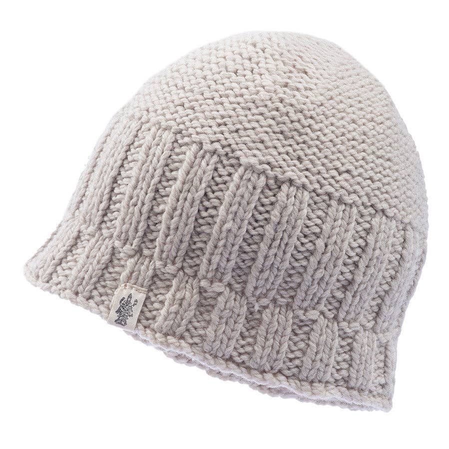 Nirvanna Designs Percy Hand-Knit Wool Ribbed Beanie
