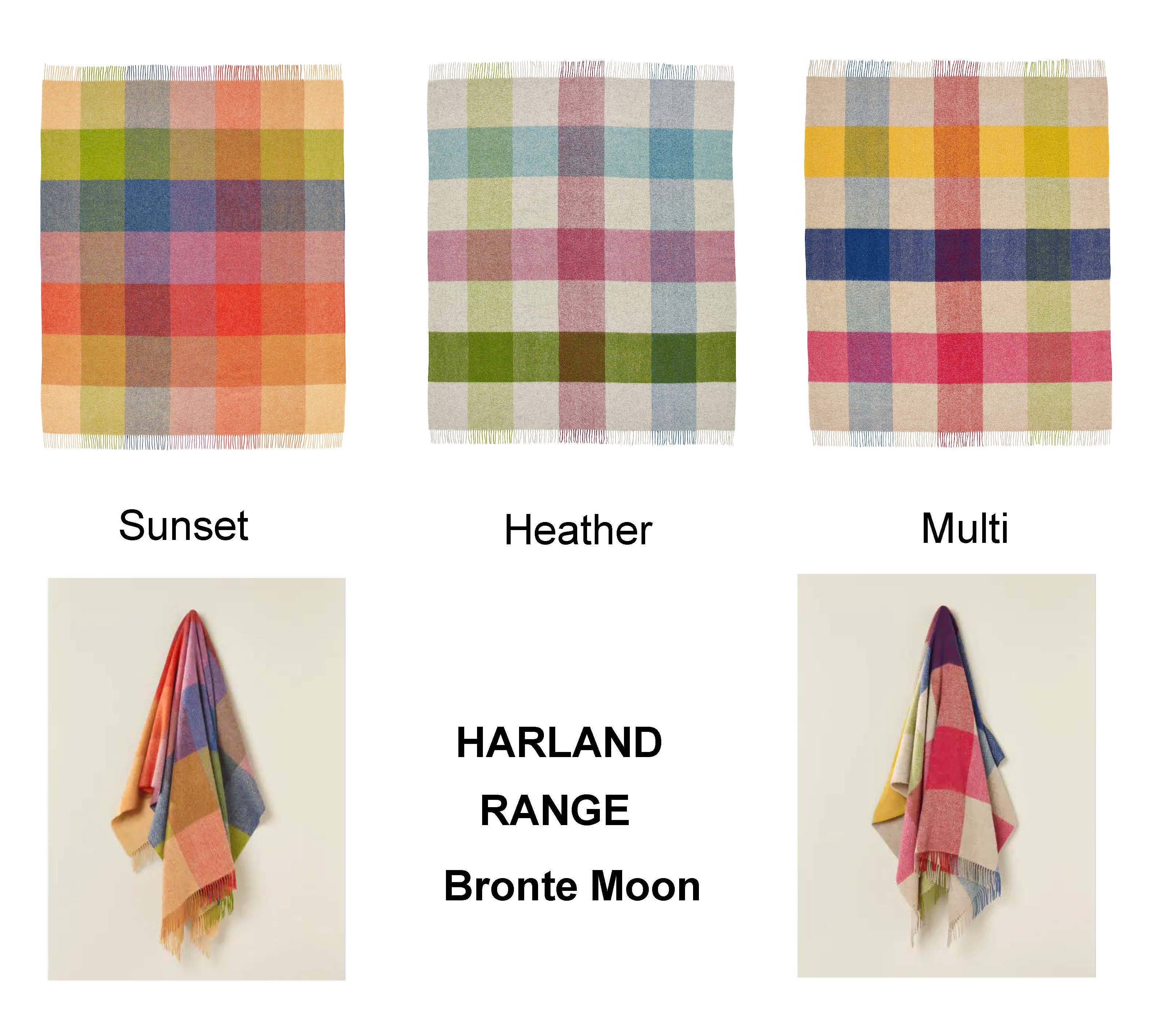 Bronte Moon Harland Shetland PNW Merino Wool Throw Blanket Collection