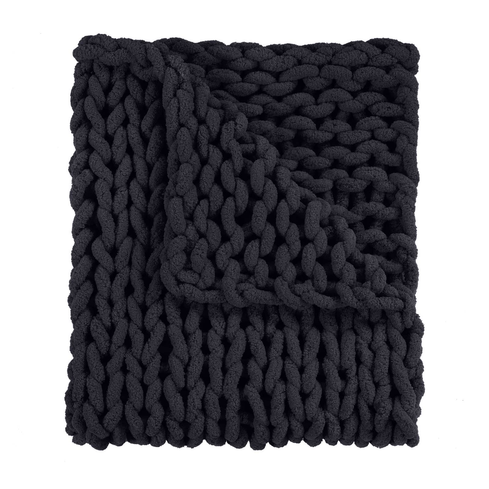 Donna Sharp Chenille Chunky Knit Throw Blanket