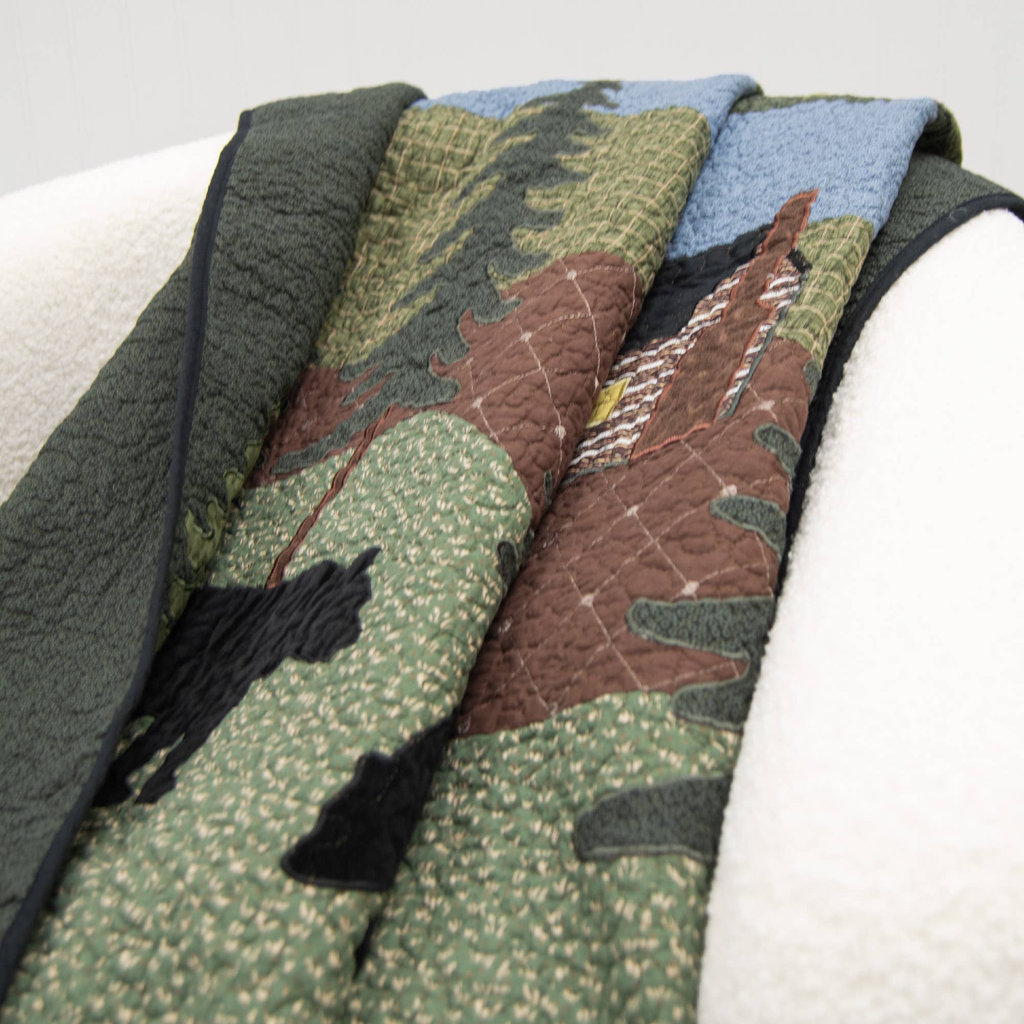 Donna Sharp Bear Lake Quilted Throw Blanket