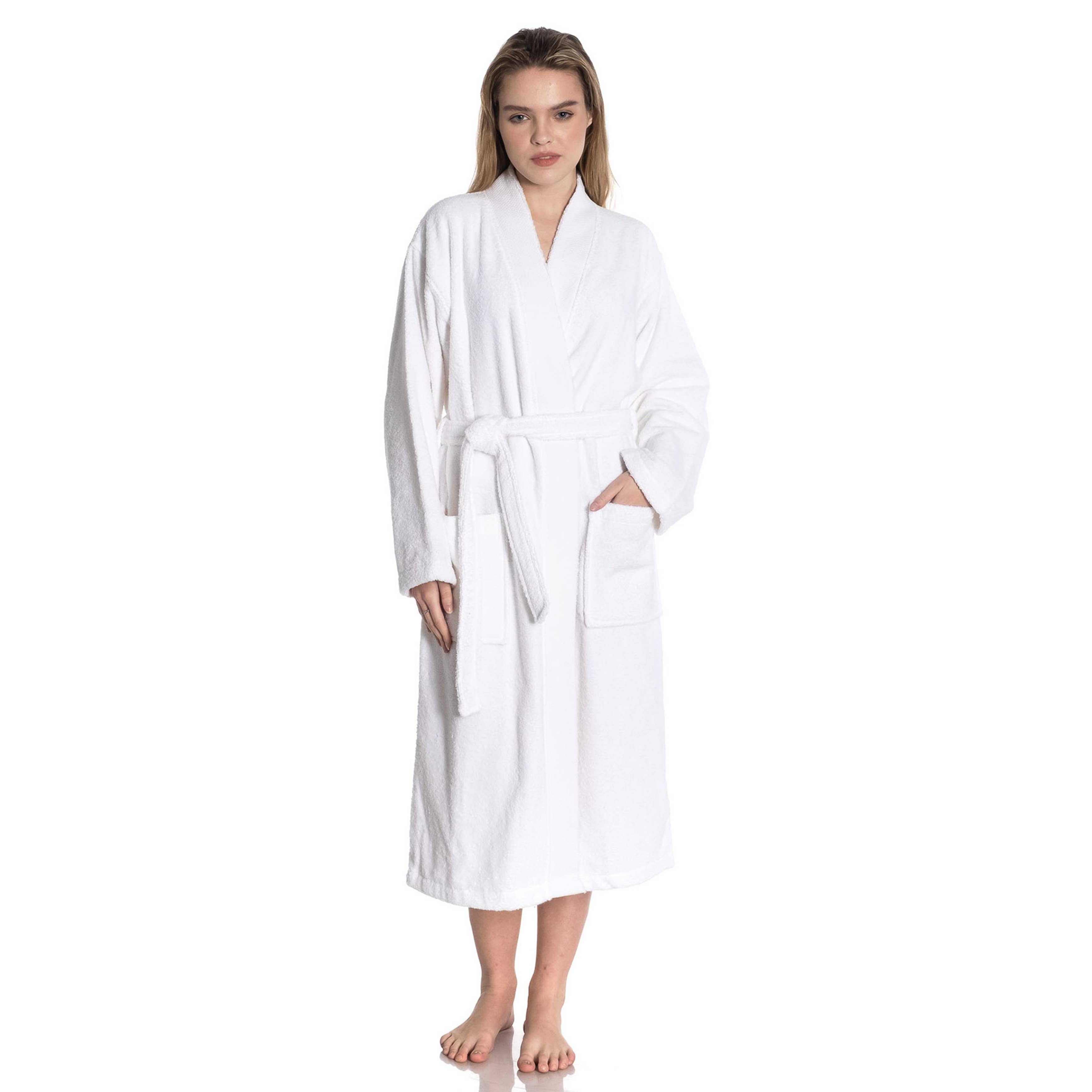 East'N Blue Kimono Cotton Unisex Turkish Bathrobe