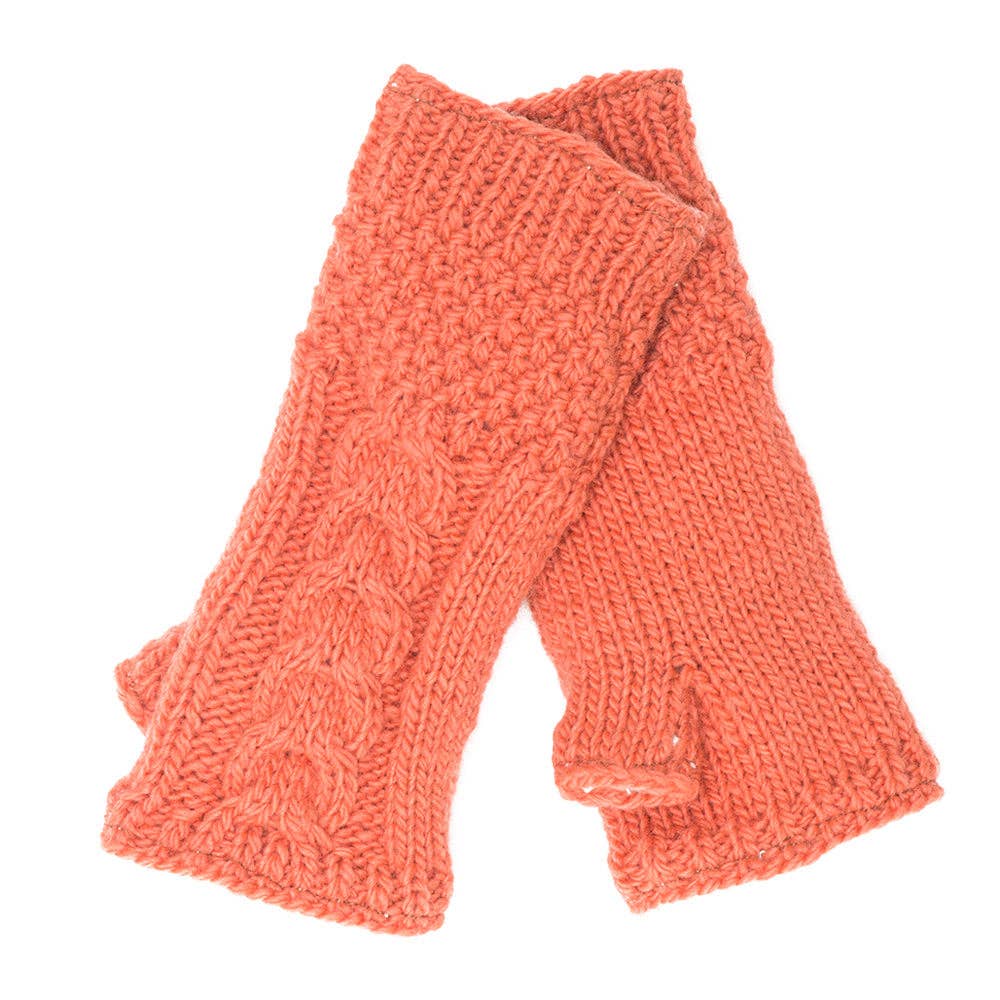 Nirvanna Designs Cable Hand-Knit Wool Hand Warmers