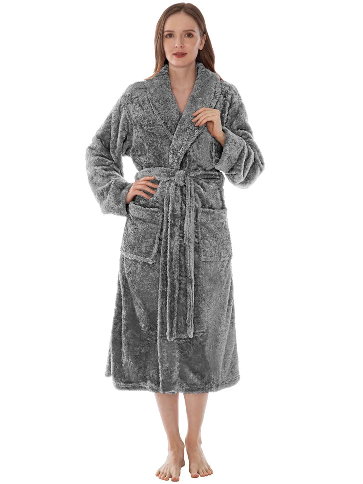 Pavilia Sherpa Fleece Women's Robe