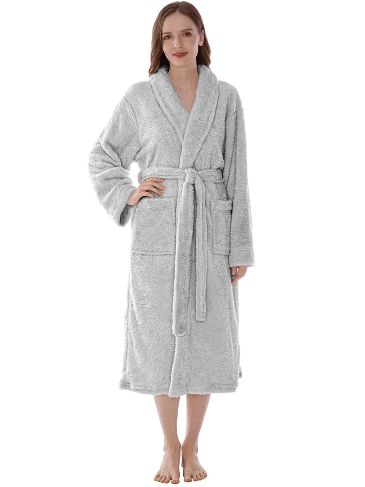 Pavilia Sherpa Fleece Women's Robe