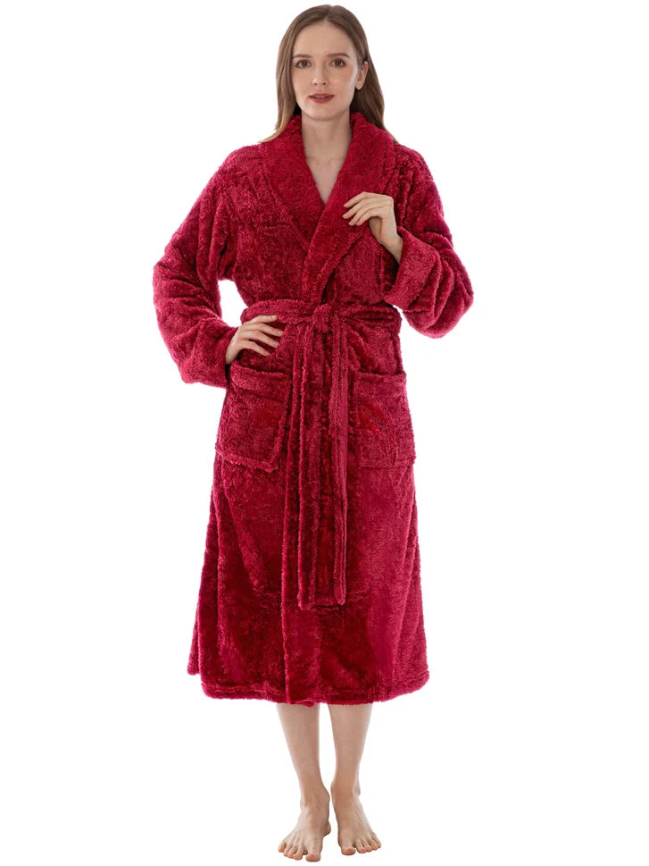 Pavilia Sherpa Fleece Women's Robe