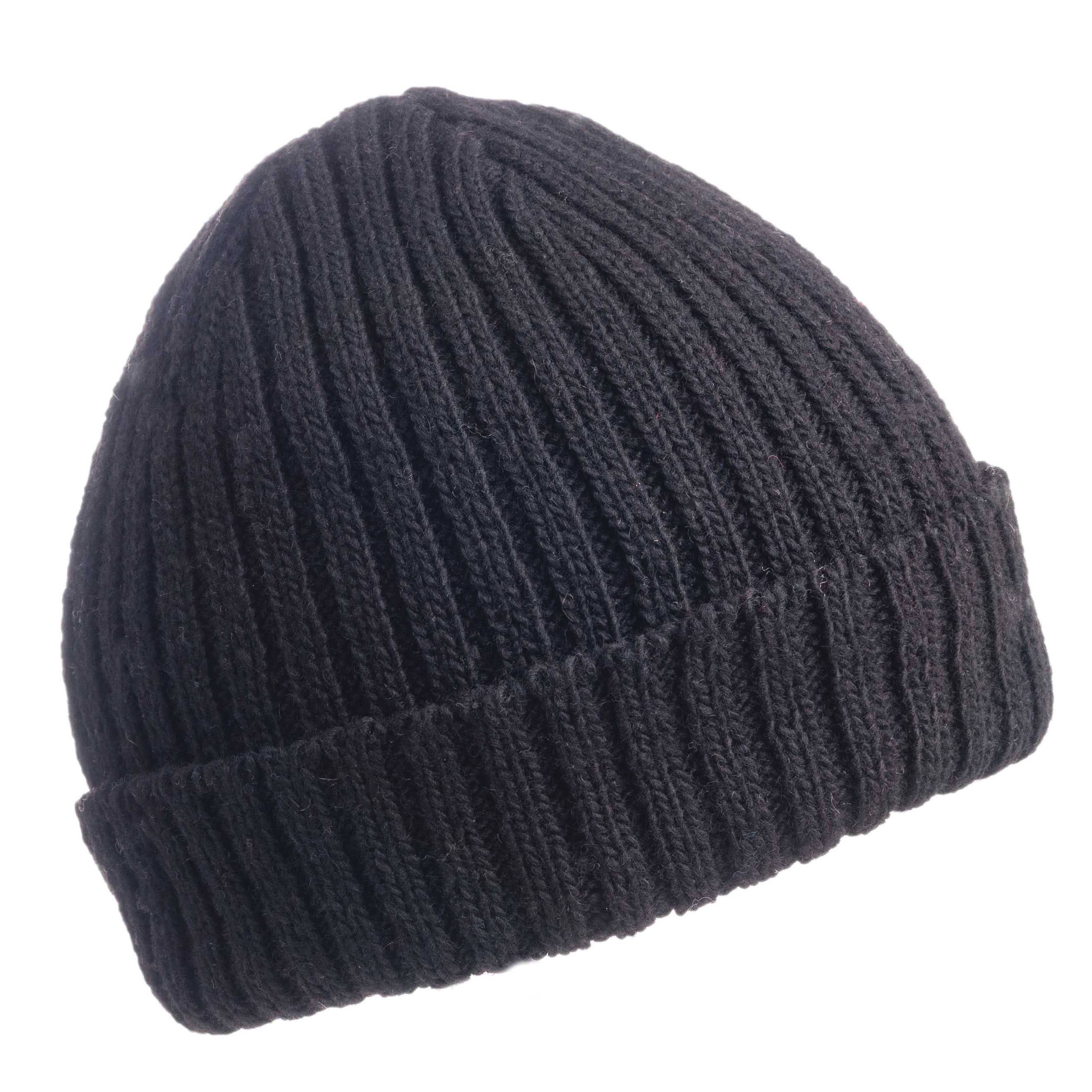 Nirvanna Designs Clyde Hand-Knit Wool Ribbed Beanie
