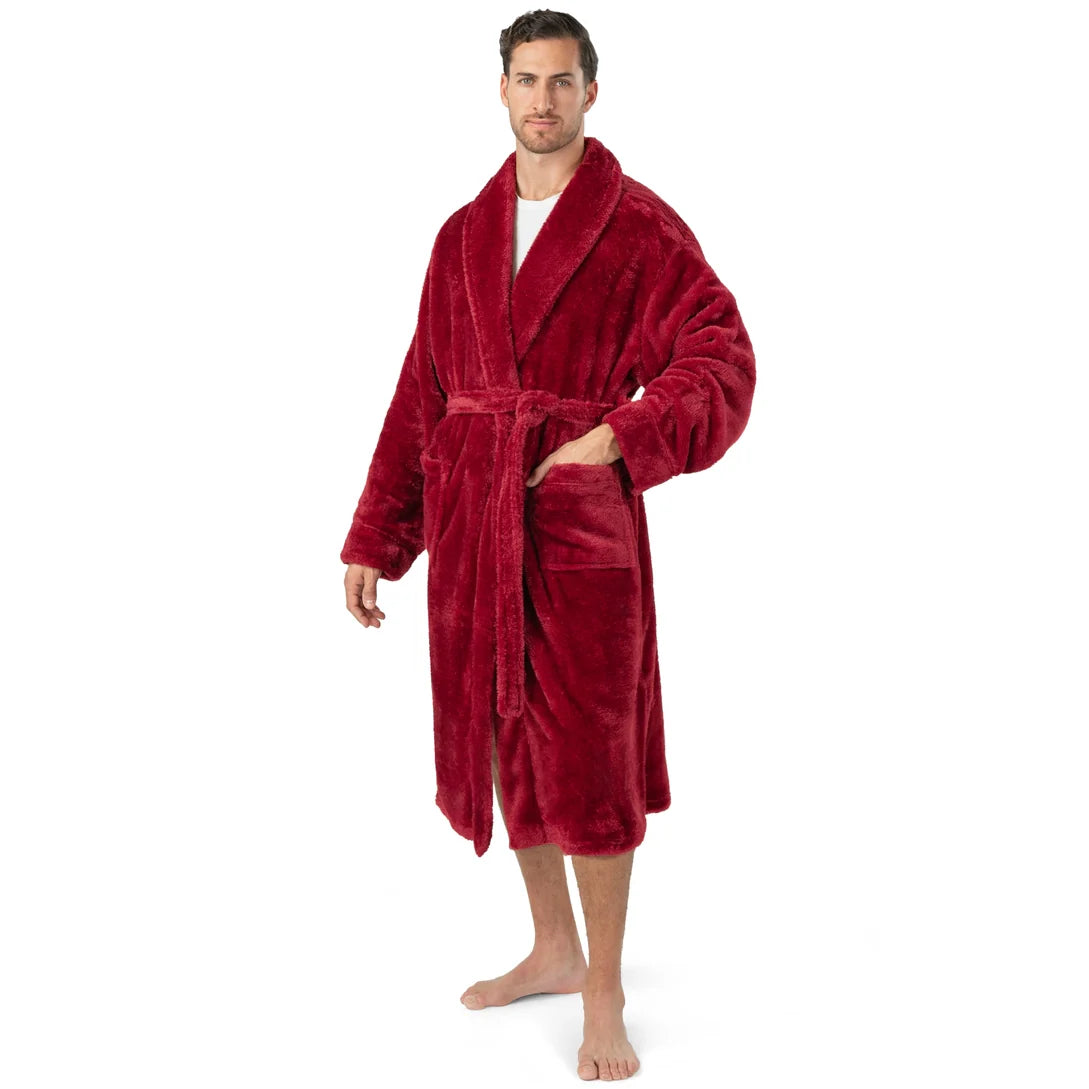Pavilia Sherpa Fleece Men's Robe