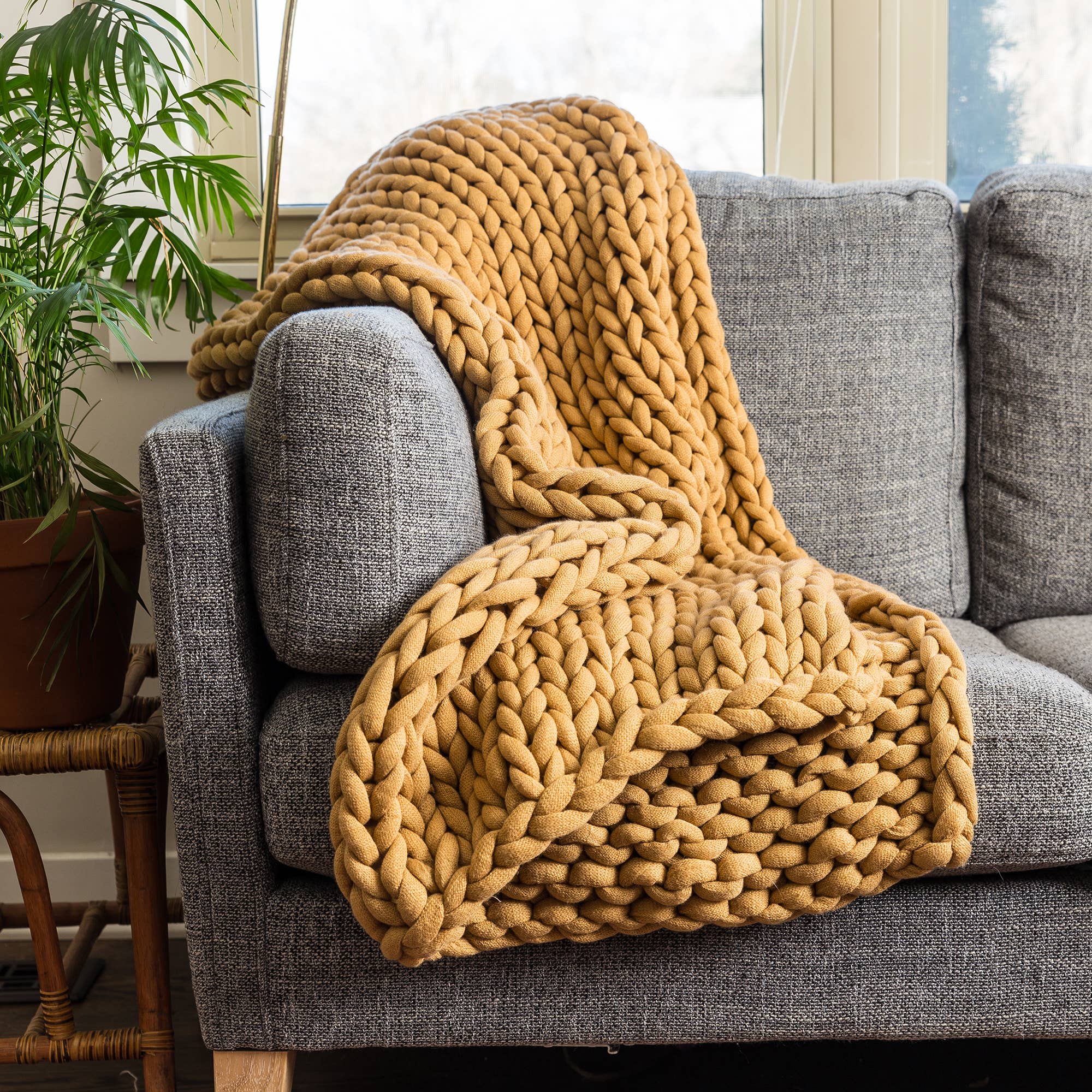 Donna Sharp Chunky Knit Throw Blanket