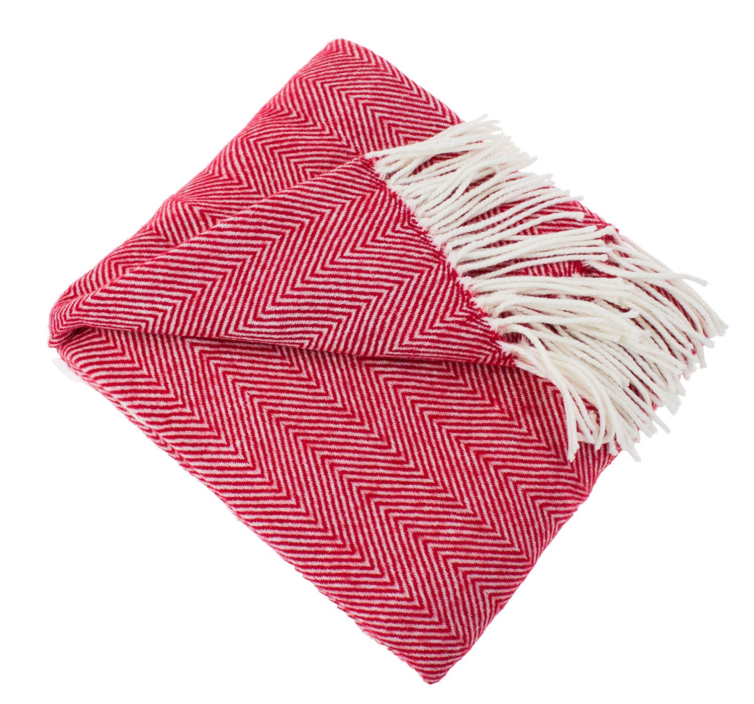 Fennco Styles Chevron Pattern with Tassel Trim Throw Blanket