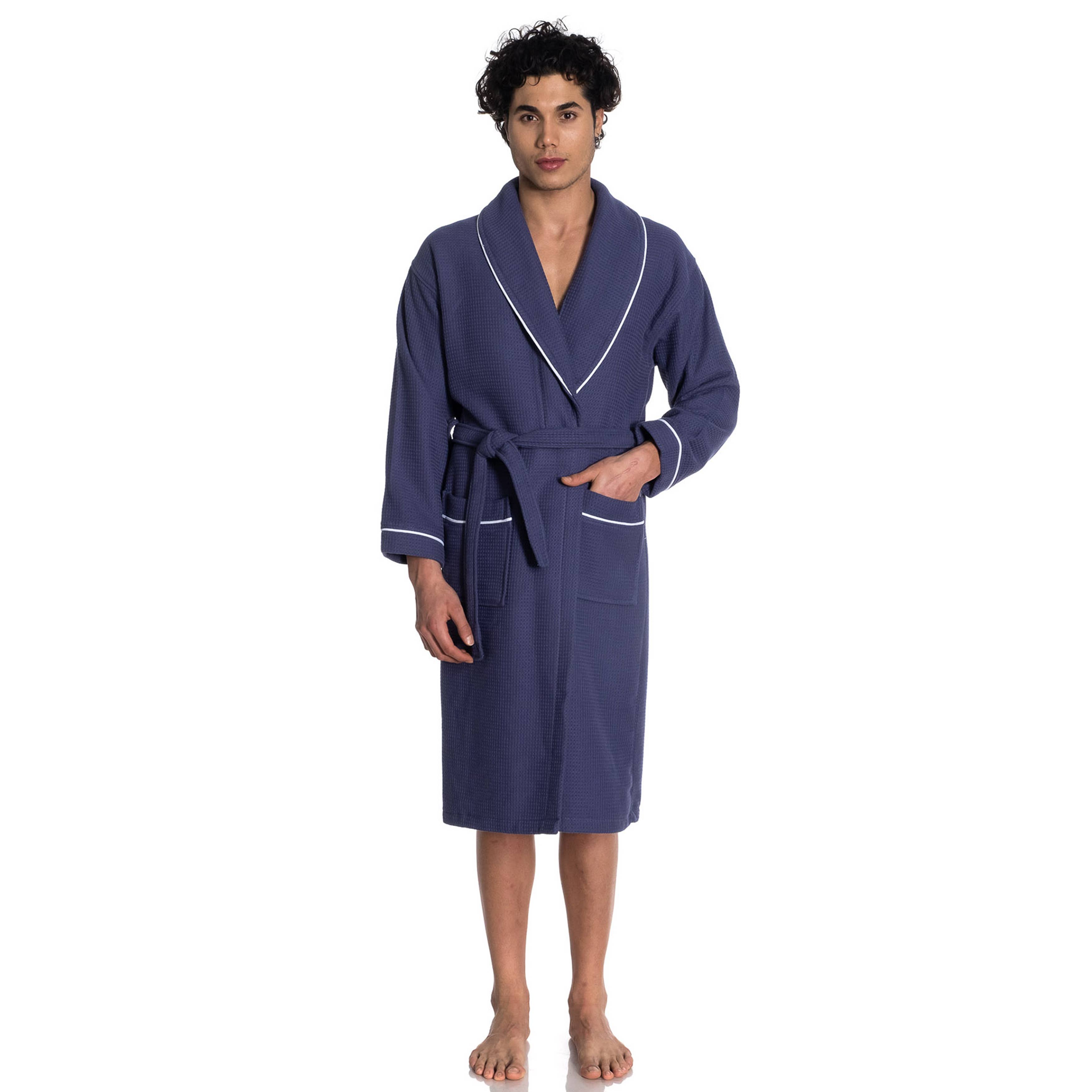 East'N Blue Waffle Terry Cotton Unisex Turkish Bathrobe