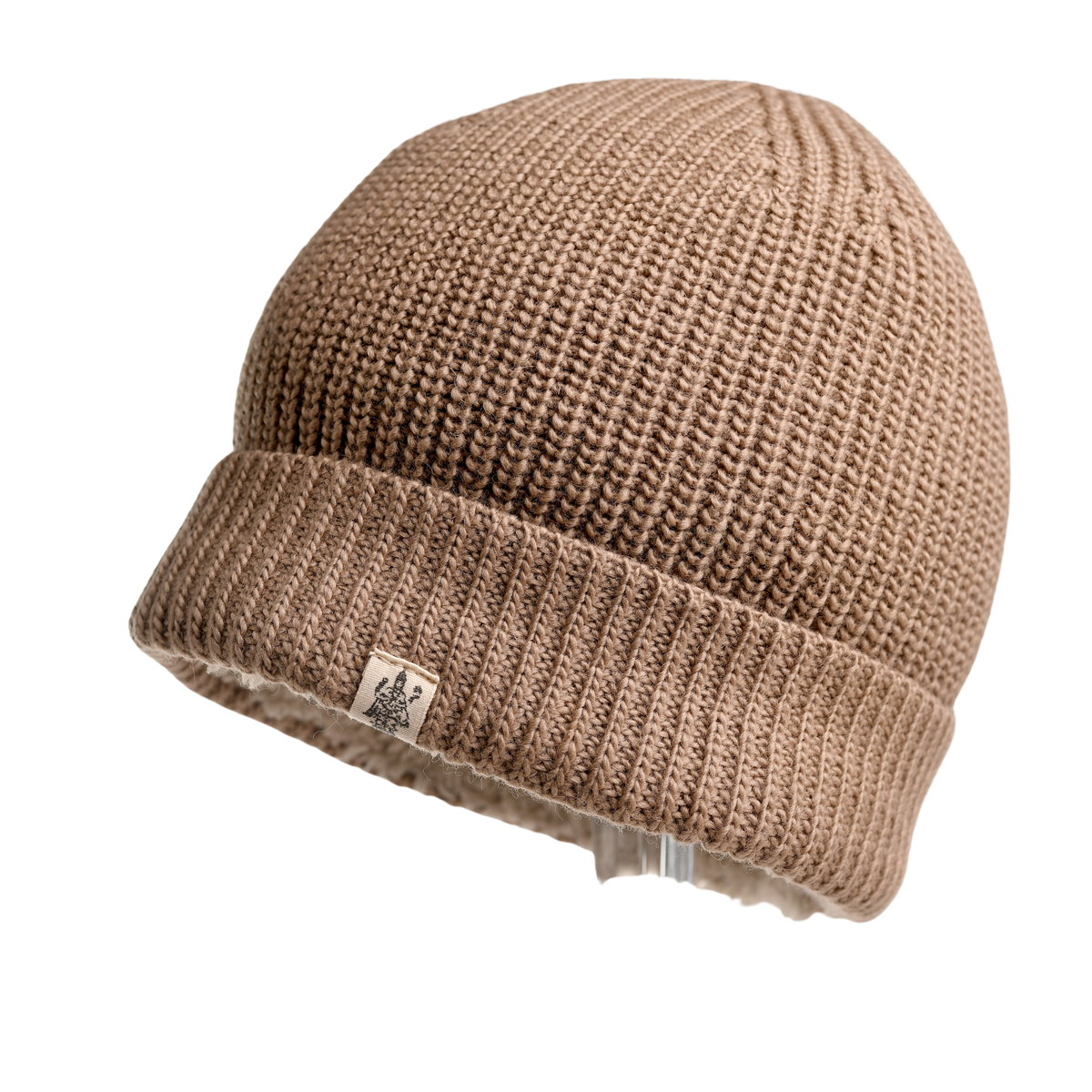 Nirvanna Designs Bond Hand-Knit Wool Ribbed Beanie