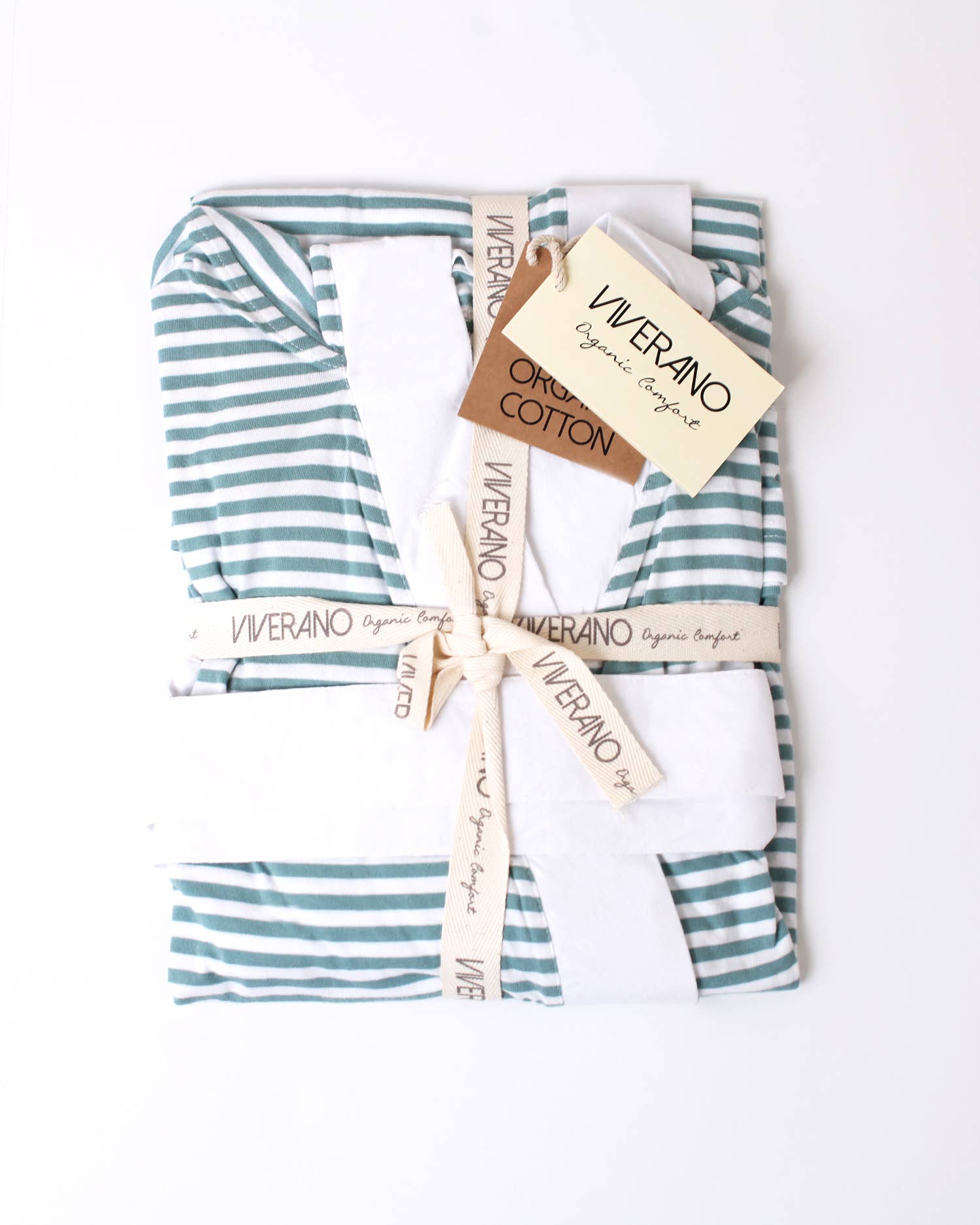 Viverano Organics Hooded Cotton Jersey Women's Robe