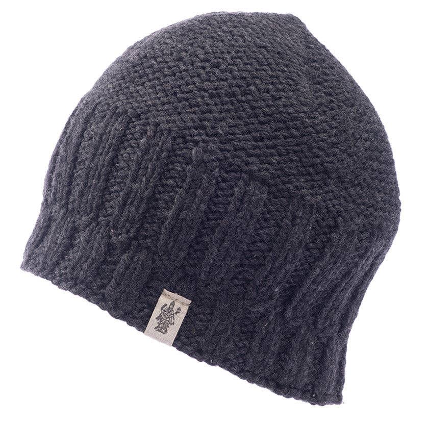Nirvanna Designs Percy Hand-Knit Wool Ribbed Beanie