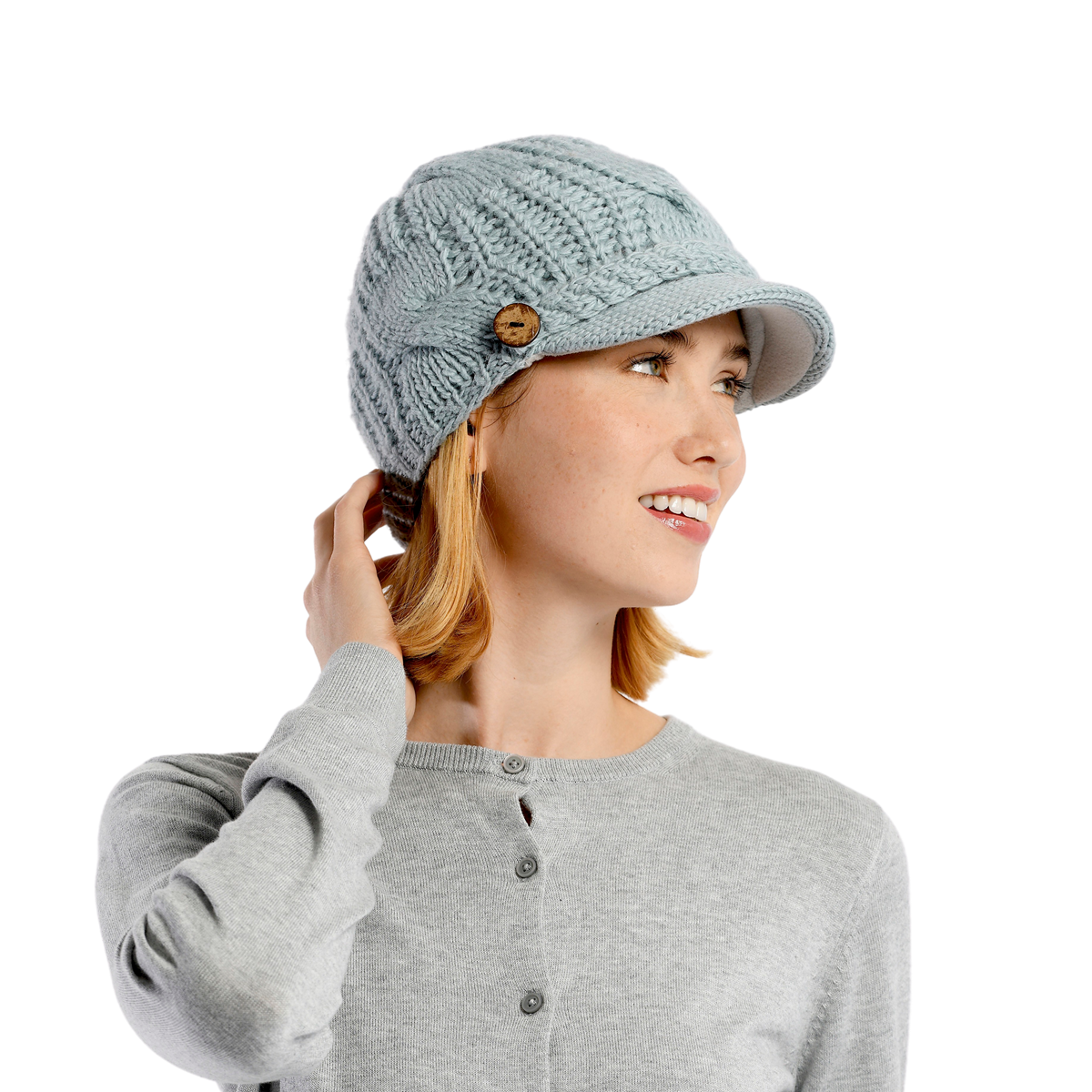 Nirvanna Designs Broadway Hand-Knit Wool Brim Hat