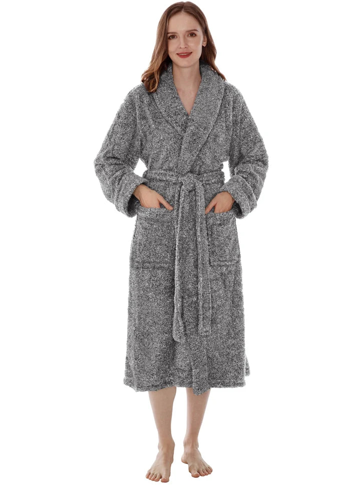 Pavilia Sherpa Fleece Women's Robe