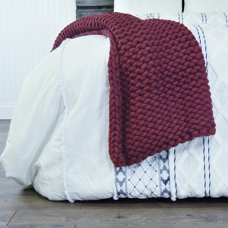 Donna Sharp Chunky Knit Throw Blanket