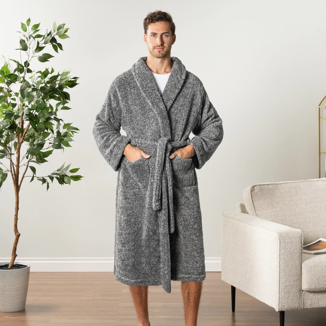 Pavilia Sherpa Fleece Men's Robe