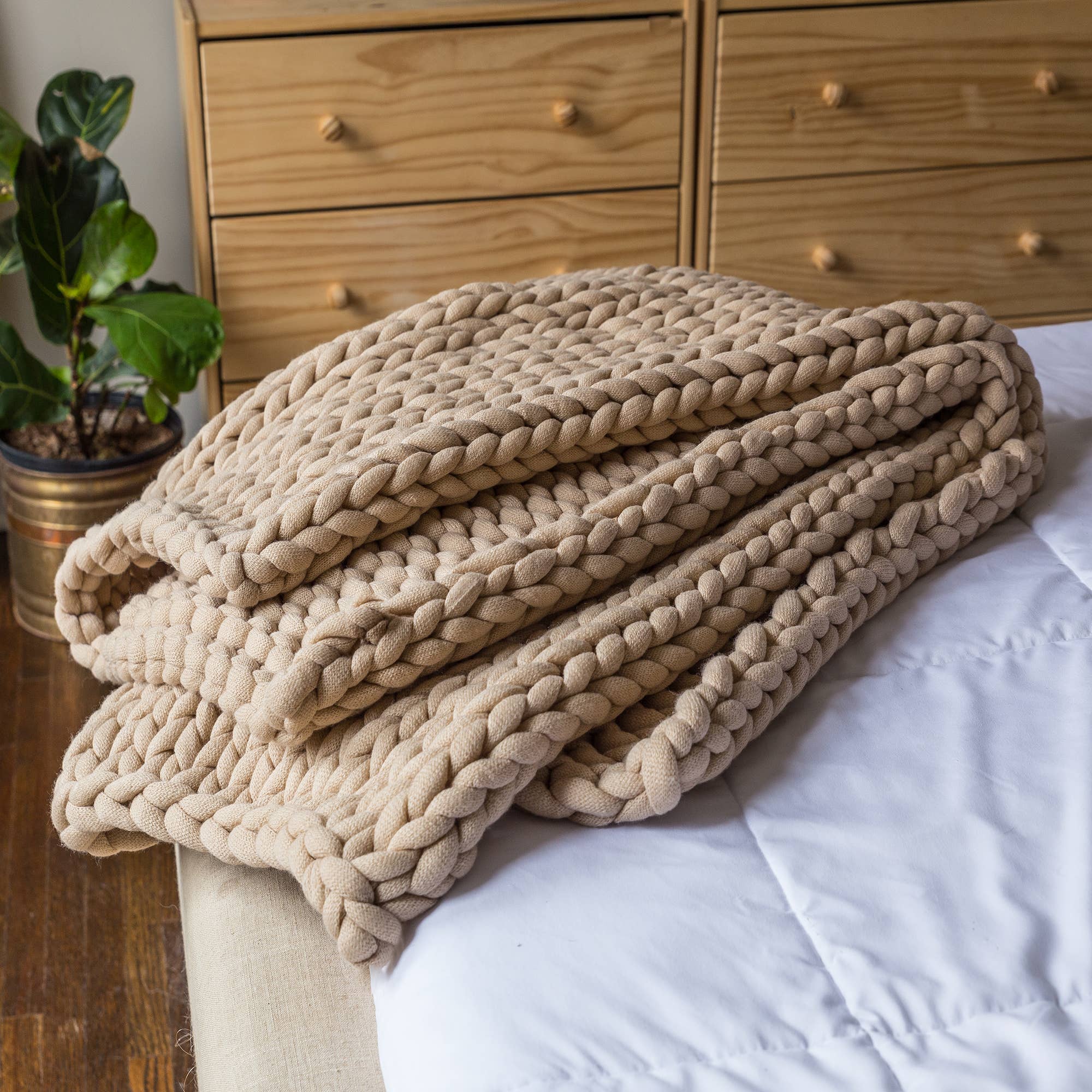 Donna Sharp Chunky Knit Throw Blanket