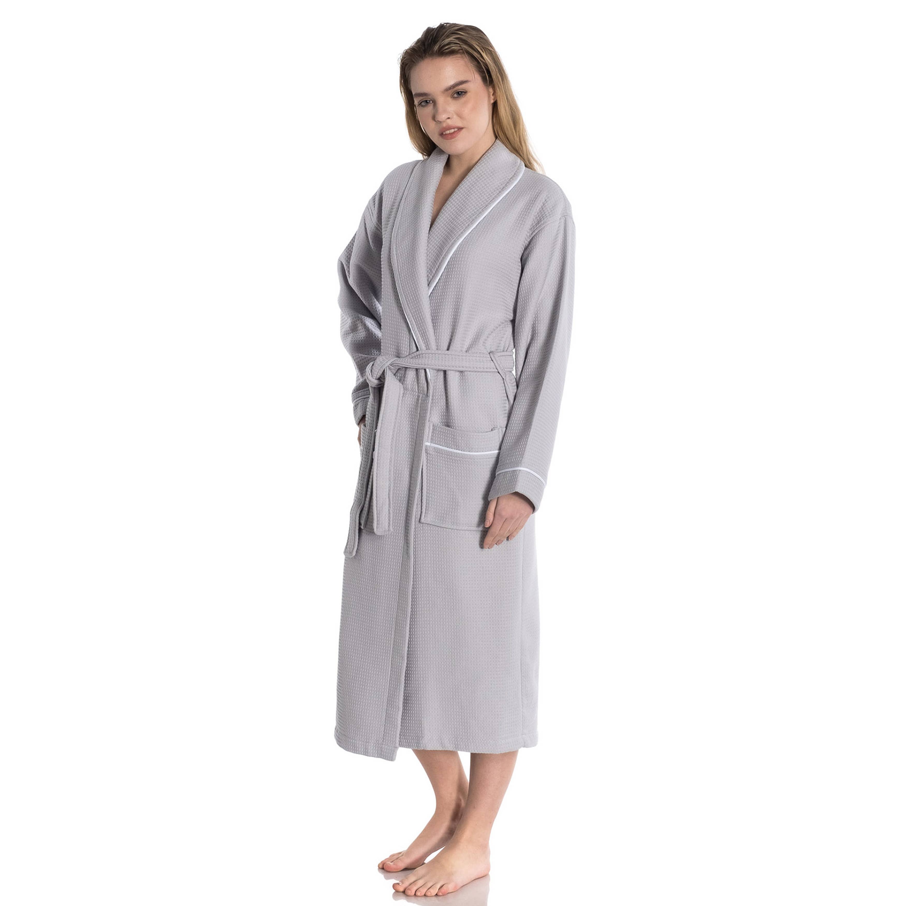 East'N Blue Waffle Terry Cotton Unisex Turkish Bathrobe