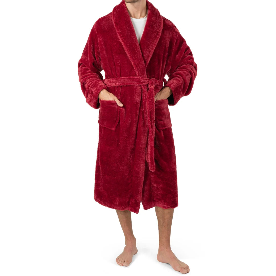 Pavilia Sherpa Fleece Men's Robe