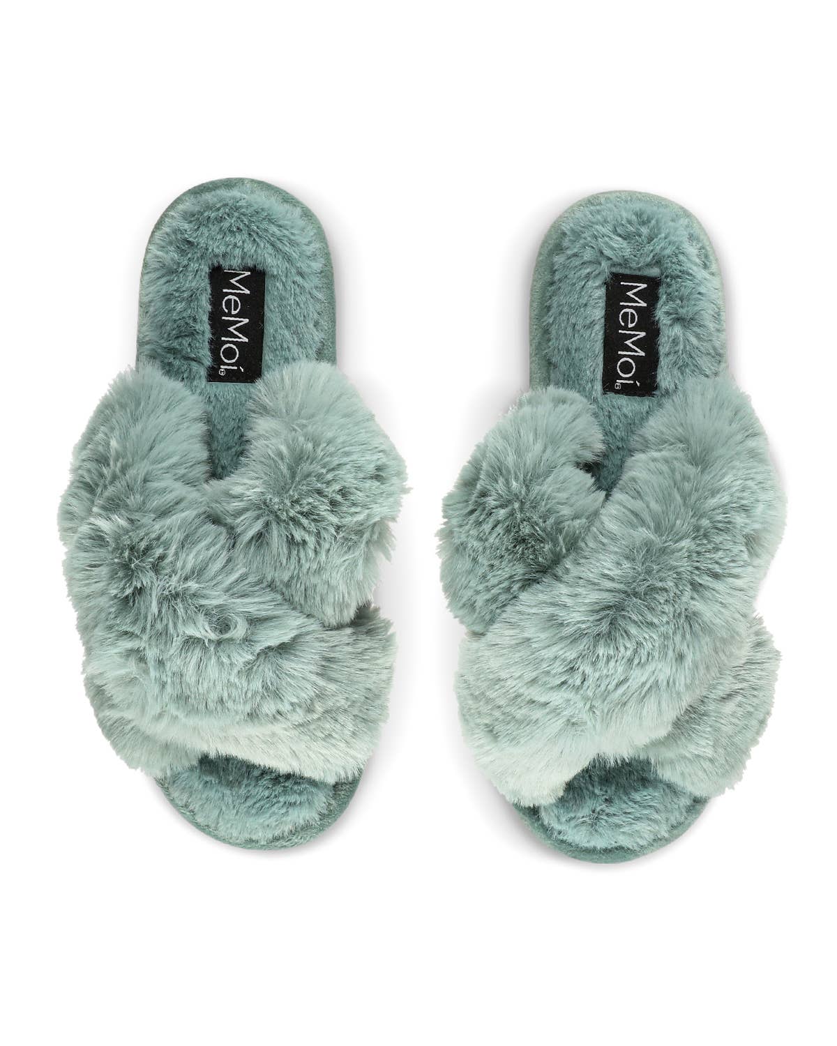 MeMoí Beverly Faux Fur Memory Foam Slide Slippers