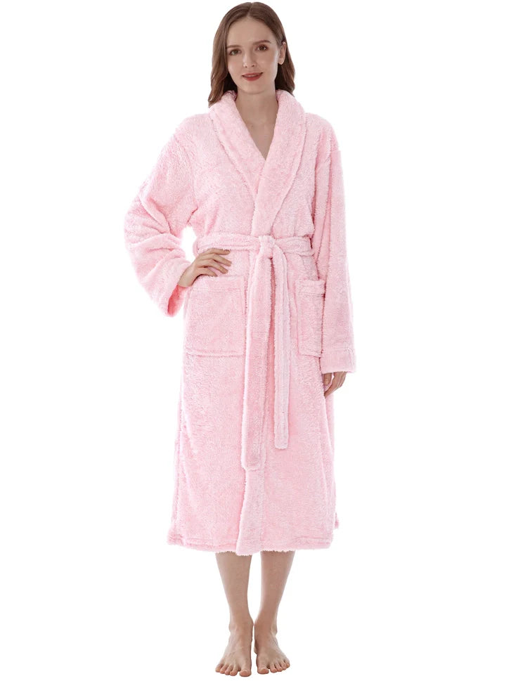 Pavilia Sherpa Fleece Women's Robe