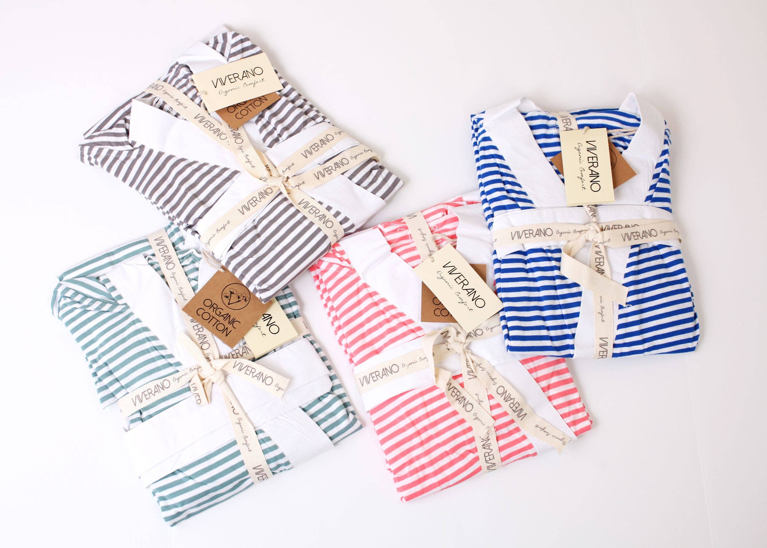 Viverano Organics Hooded Cotton Jersey Women's Robe