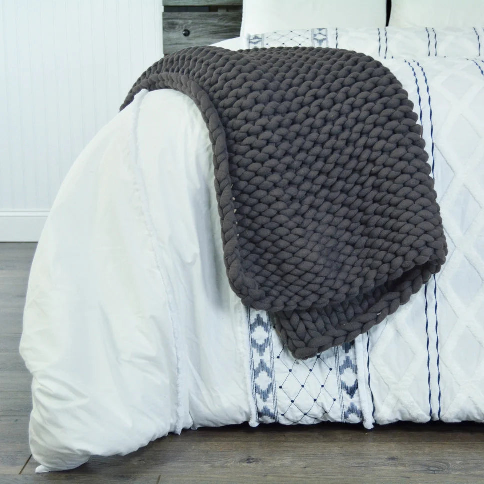 Donna Sharp Chunky Knit Throw Blanket