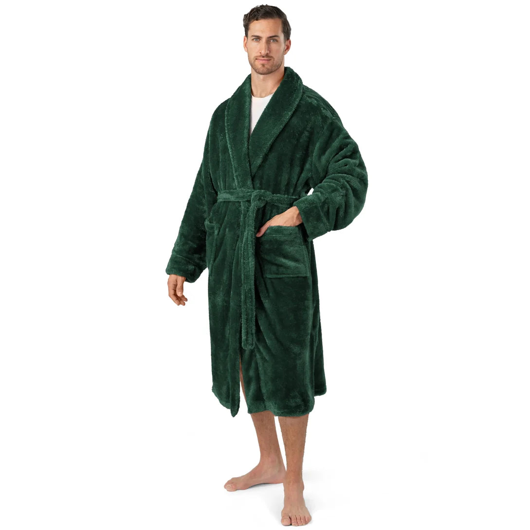 Pavilia Sherpa Fleece Men's Robe