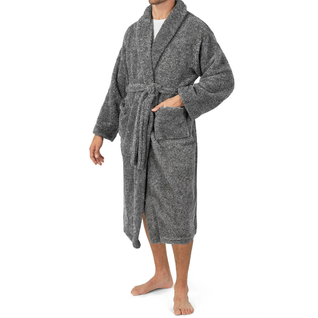 Pavilia Sherpa Fleece Men's Robe