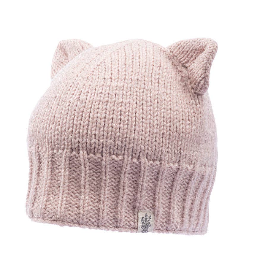 Nirvanna Designs Kitty Ears Hand-Knit Wool Beanie