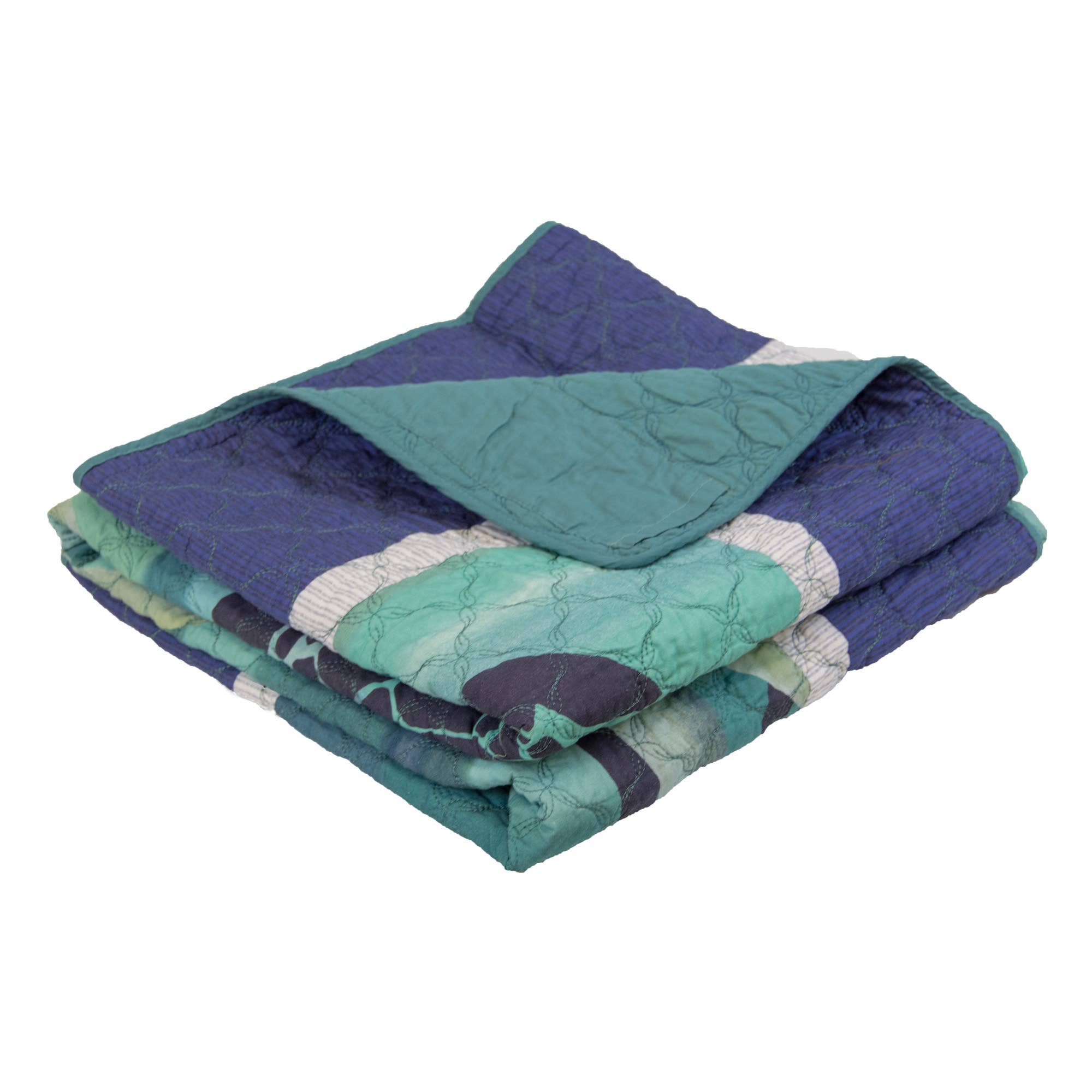 Donna Sharp Summer Surf Quilted Throw Blanket