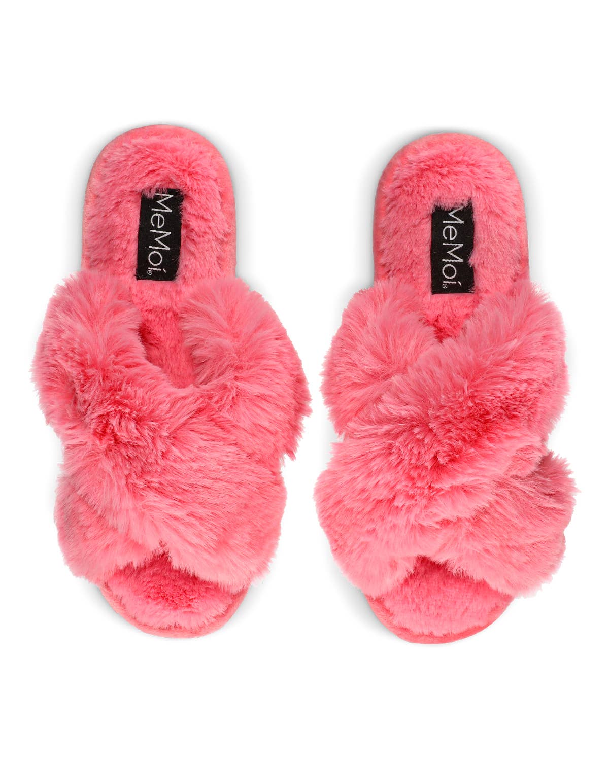 MeMoí Beverly Faux Fur Memory Foam Slide Slippers